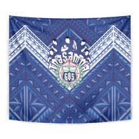 Toa Samoa Rugby Tapestry Samoan Pride With Tribal Pattern - Polynesian Pride