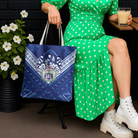 Toa Samoa Rugby Tote Bag Samoan Pride With Tribal Pattern - Polynesian Pride