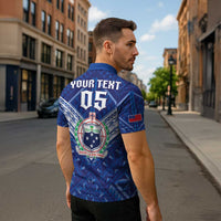 Toa Samoa Rugby Custom Zipper Polo Shirt Samoan Pride With Tribal Pattern LT05 - Polynesian Pride