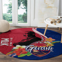 Guam Martin Luther King Jr Day Round Carpet LT05 - Polynesian Pride