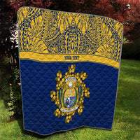 Repubrikin Naoero Independence Day Quilt Tamanu With Coat Of Arms LT05 - Polynesian Pride