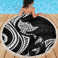 Hawaii Manta Ray Beach Blanket Polynesian Art Tattoo LT05 - Polynesian Pride