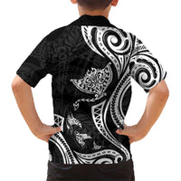 Hawaii Manta Ray Hawaiian Shirt Polynesian Art Tattoo LT05 - Polynesian Pride