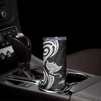 Hawaii Manta Ray Skinny Tumbler Polynesian Art Tattoo