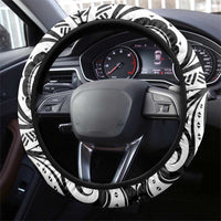 Hawaii Manta Ray Steering Wheel Cover Polynesian Art Tattoo LT05 - Polynesian Pride