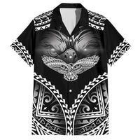 Hawaiian Hawk Hawaiian Shirt Polynesian Pattern Style LT05 Black - Polynesian Pride