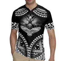 Hawaiian Hawk Rugby Jersey Polynesian Pattern Style LT05 - Polynesian Pride