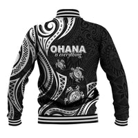 Hawaii Ohana Means Family Baseball Jacket Sea Turtle Polynesian Style LT05 - Polynesian Pride