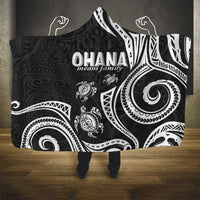 Hawaii Ohana Means Family Hooded Blanket Sea Turtle Polynesian Style LT05 - Polynesian Pride