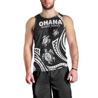 Hawaii Ohana Means Family Men Tank Top Sea Turtle Polynesian Style LT05 - Polynesian Pride