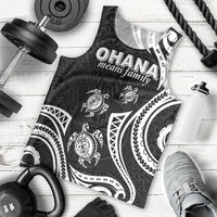Hawaii Ohana Means Family Men Tank Top Sea Turtle Polynesian Style LT05 - Polynesian Pride
