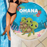 Ohana Hawaii Beach Blanket Kawaii Family Turtle LT05 - Polynesian Pride