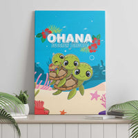 Ohana Hawaii Canvas Wall Art Kawaii Family Turtle LT05 - Polynesian Pride