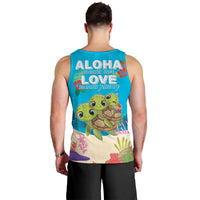 Ohana Hawaii Men Tank Top Kawaii Family Turtle LT05 - Polynesian Pride