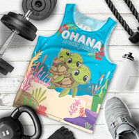 Ohana Hawaii Men Tank Top Kawaii Family Turtle LT05 - Polynesian Pride