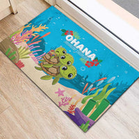 Ohana Hawaii Rubber Doormat Kawaii Family Turtle LT05 - Polynesian Pride
