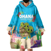 Ohana Hawaii Wearable Blanket Hoodie Kawaii Family Turtle LT05 - Polynesian Pride