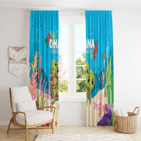 Ohana Hawaii Window Curtain Kawaii Family Turtle LT05 - Polynesian Pride