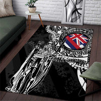 Hawaii King Flag Area Rug Hawaiian Maile Lei - Polynesian Pride