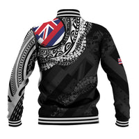 Hawaii King Flag Baseball Jacket Hawaiian Maile Lei - Polynesian Pride
