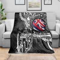 Hawaii King Flag Blanket Hawaiian Maile Lei - Polynesian Pride