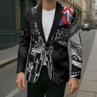 Hawaii King Flag Blazer Hawaiian Maile Lei - Polynesian Pride
