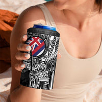 Hawaii King Flag 4 in 1 Can Cooler Tumbler Hawaiian Maile Lei - Polynesian Pride