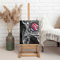 Hawaii King Flag Canvas Wall Art Hawaiian Maile Lei - Polynesian Pride