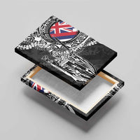 Hawaii King Flag Canvas Wall Art Hawaiian Maile Lei - Polynesian Pride