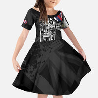 Hawaii King Flag Family Matching Summer Maxi Dress and Hawaiian Shirt Hawaiian Maile Lei - Polynesian Pride