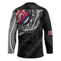 Hawaii King Flag Hockey Jersey Hawaiian Maile Lei LT05 - Polynesian Pride