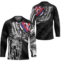 Hawaii King Flag Hockey Jersey Hawaiian Maile Lei - Polynesian Pride