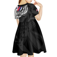 Hawaii King Flag Kid Short Sleeve Dress Hawaiian Maile Lei LT05 - Polynesian Pride