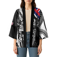 Hawaii King Flag Kimono Hawaiian Maile Lei LT05 - Polynesian Pride