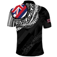 Hawaii King Flag Polo Shirt Hawaiian Maile Lei LT05 - Polynesian Pride