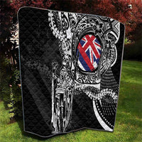 Hawaii King Flag Quilt Hawaiian Maile Lei - Polynesian Pride