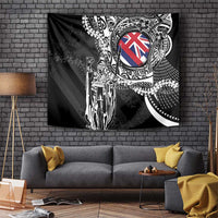 Hawaii King Flag Tapestry Hawaiian Maile Lei - Polynesian Pride