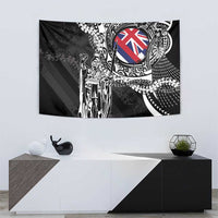 Hawaii King Flag Tapestry Hawaiian Maile Lei - Polynesian Pride