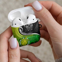 New Zealand Cook Islands AirPods Case Maori Tiki With Circle Stars Turtle LT05 - Polynesian Pride