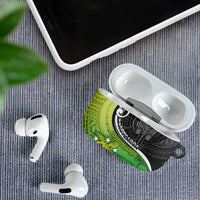 New Zealand Cook Islands AirPods Case Maori Tiki With Circle Stars Turtle LT05 - Polynesian Pride