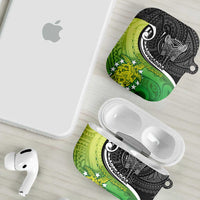 New Zealand Cook Islands AirPods Case Maori Tiki With Circle Stars Turtle LT05 - Polynesian Pride