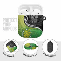 New Zealand Cook Islands AirPods Case Maori Tiki With Circle Stars Turtle LT05 - Polynesian Pride