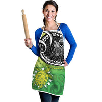 New Zealand Cook Islands Apron Maori Tiki With Circle Stars Turtle - Polynesian Pride