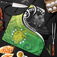 New Zealand Cook Islands Apron Maori Tiki With Circle Stars Turtle - Polynesian Pride