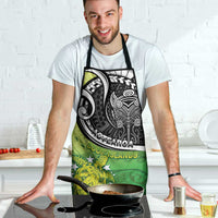 New Zealand Cook Islands Apron Maori Tiki With Circle Stars Turtle - Polynesian Pride