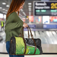 New Zealand Cook Islands Travel Bag Maori Tiki With Circle Stars Turtle - Polynesian Pride