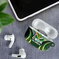 Cook Islands Rugby AirPods Case Unique Style Green Version LT05 - Polynesian Pride