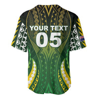 Custom Cook Islands Rugby Baseball Jersey Unique Style Green Version LT05 - Polynesian Pride