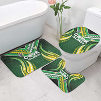 Cook Islands Rugby Bathroom Set Unique Style Green Version LT05 - Polynesian Pride