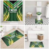 Cook Islands Rugby Bathroom Set Unique Style Green Version LT05 - Polynesian Pride